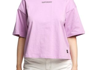 SUPERDRY SDCD CODE TECH OS BOXY TEE W1010813A-6NP Λιλά