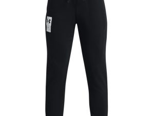 UNDER ARMOUR RIVAL TERRY JOGGERS 1370209-001 Μαύρο