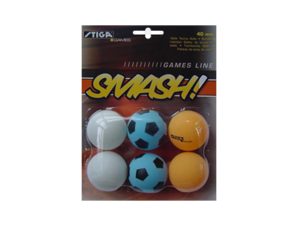 STIGA TT SMASH BALLS 6-P (11) SA-76-1345-06 Πολύχρωμο