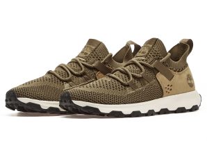 Timberland – Winsor Trail Low Lace Up Sneaker Olive Knit – TMEO9