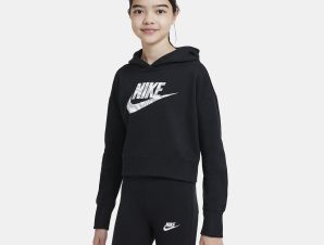 Nike Sportswear Girls’ Cropped Παιδική Μπλούζα με Κουκούλα (9000069745_50547)