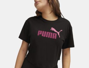 Puma Girls Logo Cropped Tee (9000162933_22489)